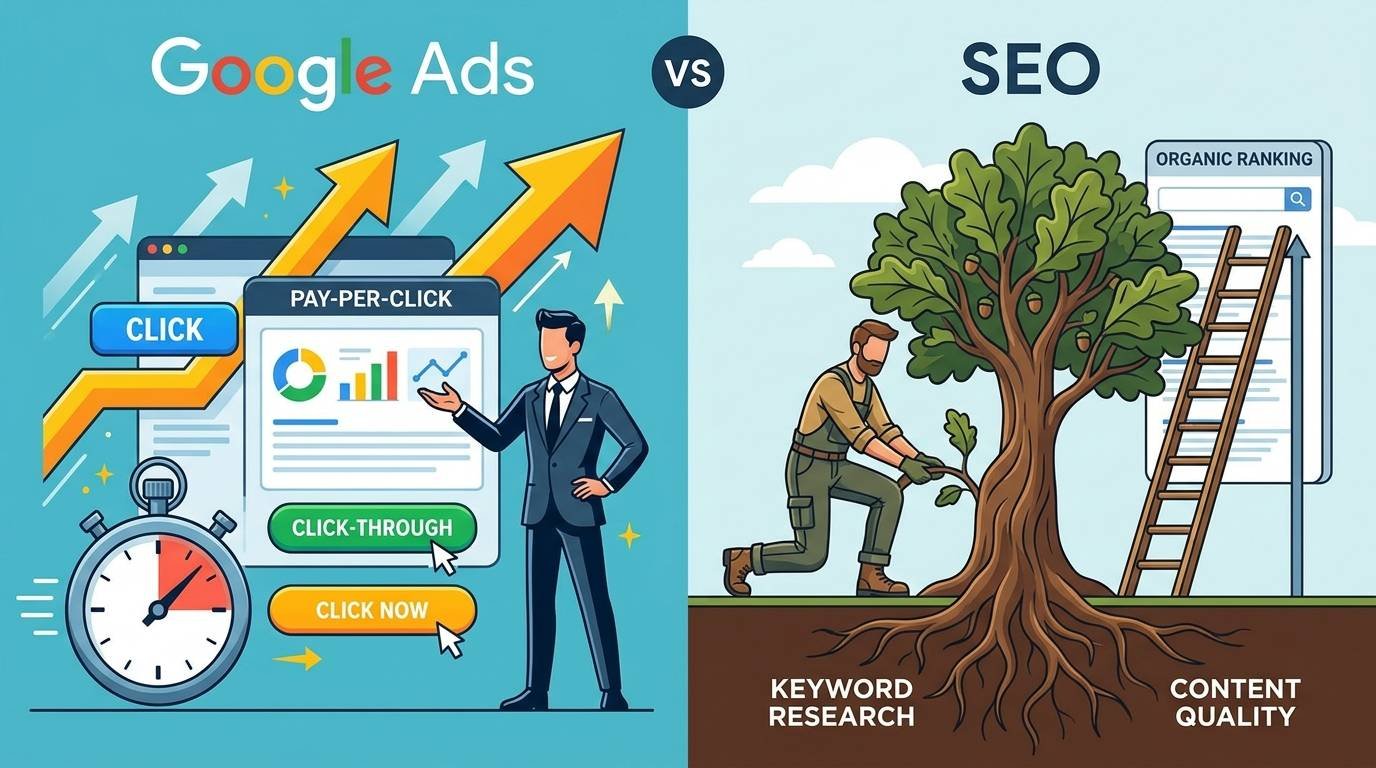 ¿Google Ads es la única opción? SEO vs SEM para tu Negocio | Arpix Web
