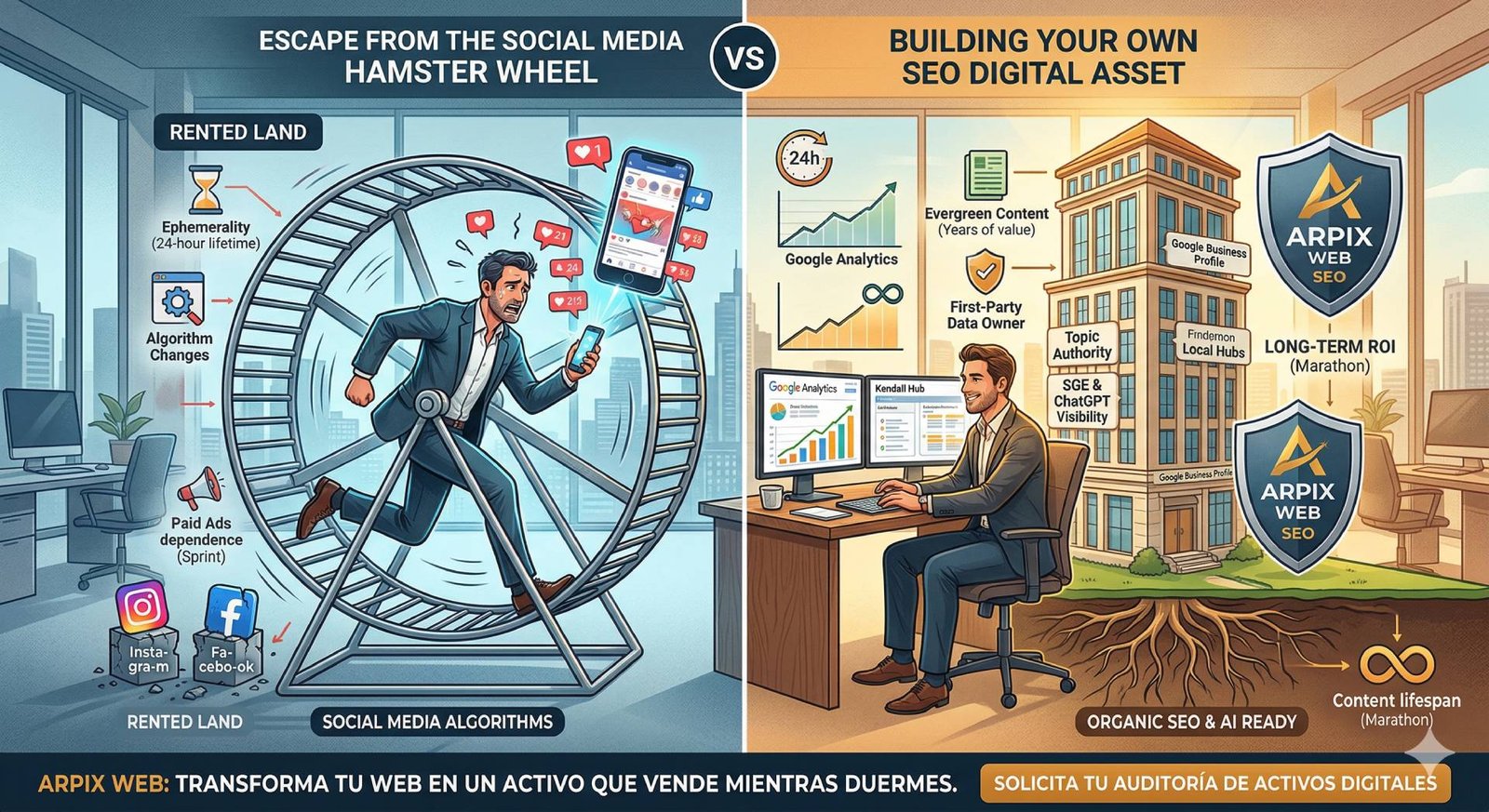 Cómo captar clientes sin redes sociales: Crea tu propio activo digital